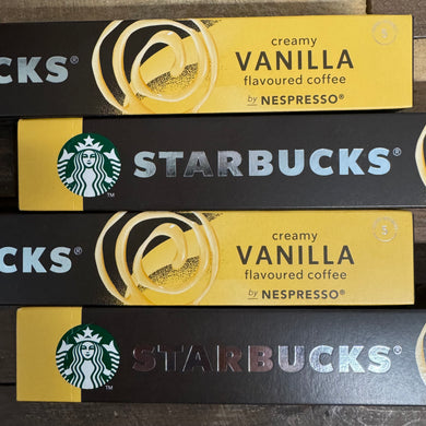 40x Starbucks Vanilla Flavoured Nespresso Coffee Pods (4 Boxes of 10)