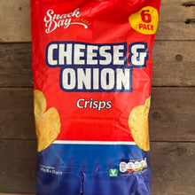 12x Snack Day Cheese & Onion Crisps Bags (2 Packs of 6x25g)