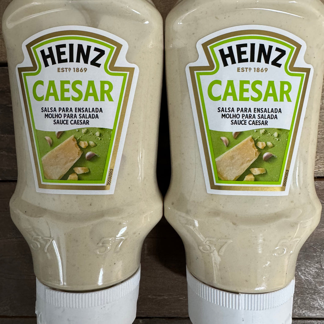 2x Heinz Caesar Dressing Bottles (2x400ml)