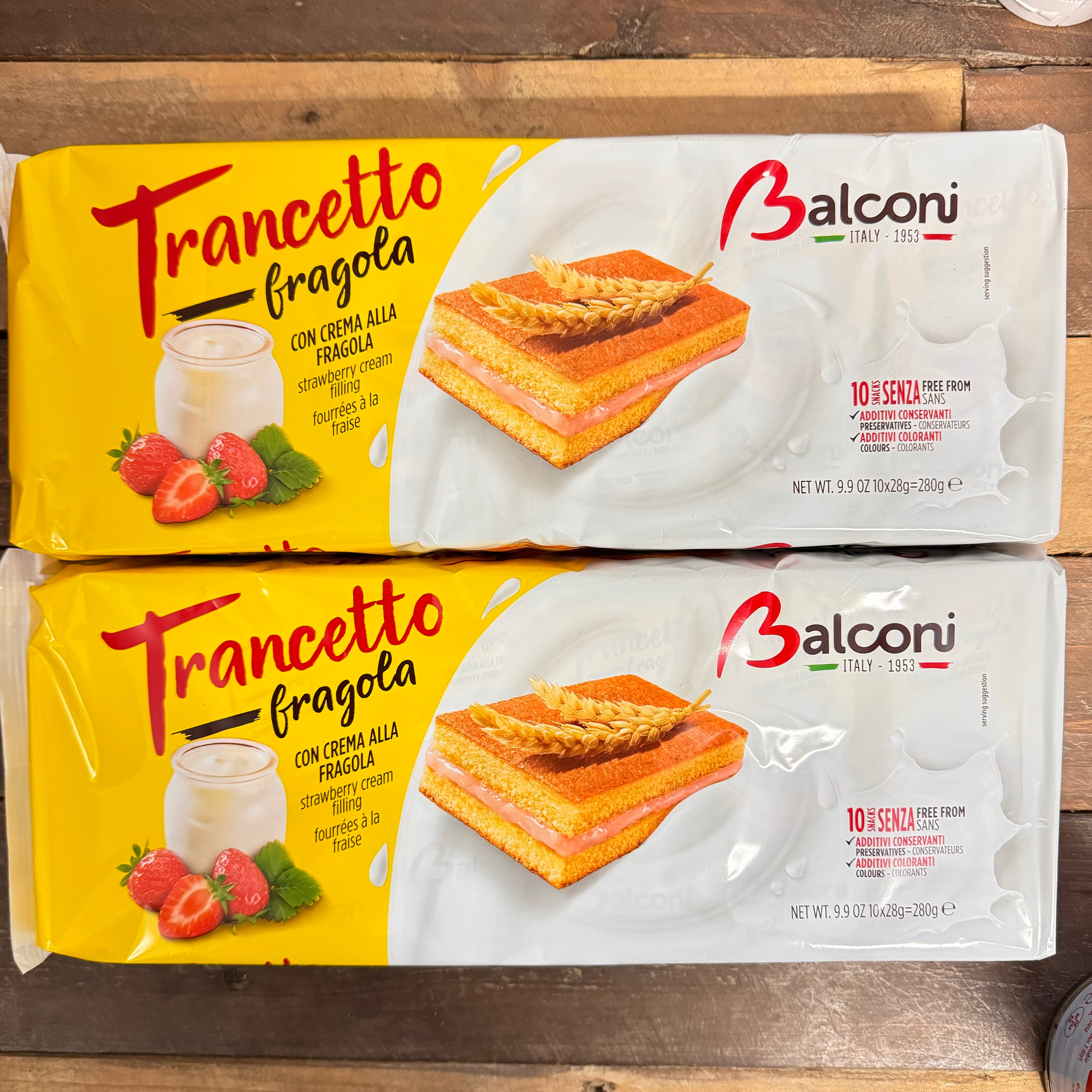 20x Balconi Trancetto Strawberry Cakes (2 Packs of 10x28g) | Low Price  Foods Ltd