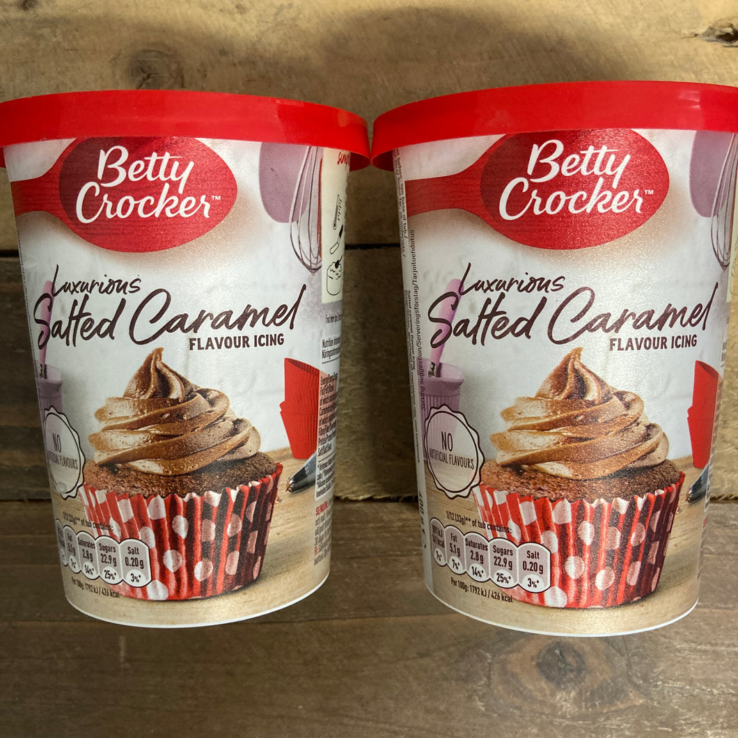 2x Betty Crocker Salted Caramel Icing Tubs (2x400g)