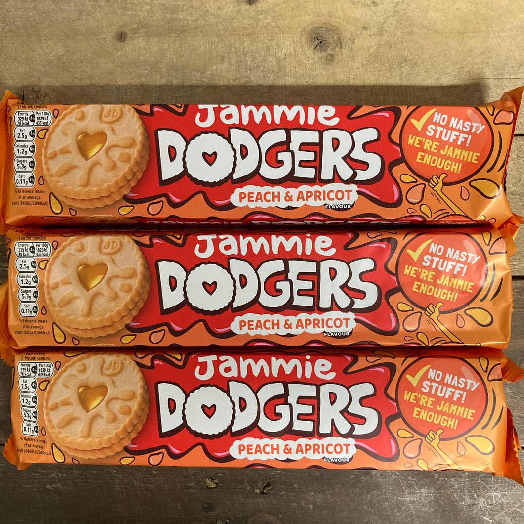 4x Jammie Dodgers Peach Apricot Flavour Biscuits Packs 4x140g Low 4x-jammie-dodgers-peach-apricot-flavour-biscuits-packs-4x140g-low