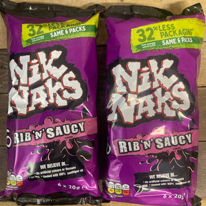 Nik Naks Rib & Saucy Corn Snacks