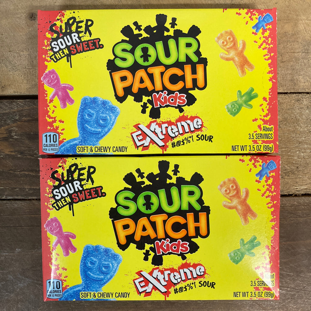 3x Sour Patch Kids Extreme Boxes (3x99g) & Low Price Foods Ltd