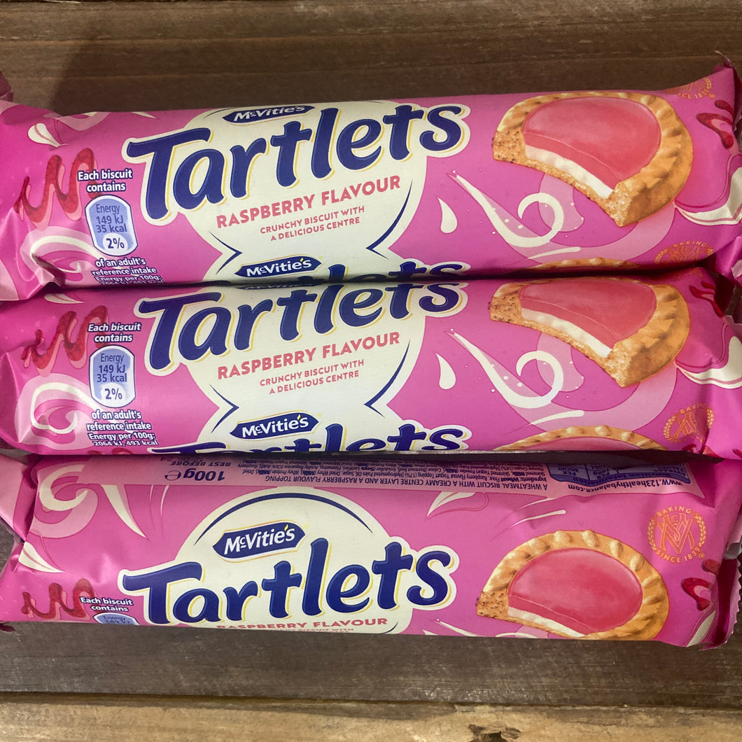 Mcberry Biscuit Raspberry 4x McVitie's Tartlets Raspberry Flavour Biscuits Packs (4x100g) & Low ...