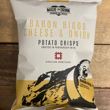 6x Made For Drink Baron Bigod Cheese & Onion Crisps Bags (6x40g)