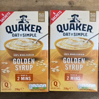 Quaker Oat So Simple Golden Syrup Porridge Sachets