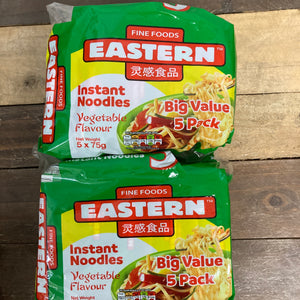 10x Eastern Instant Vegetable Noodles (2 Packs of 5x75g)