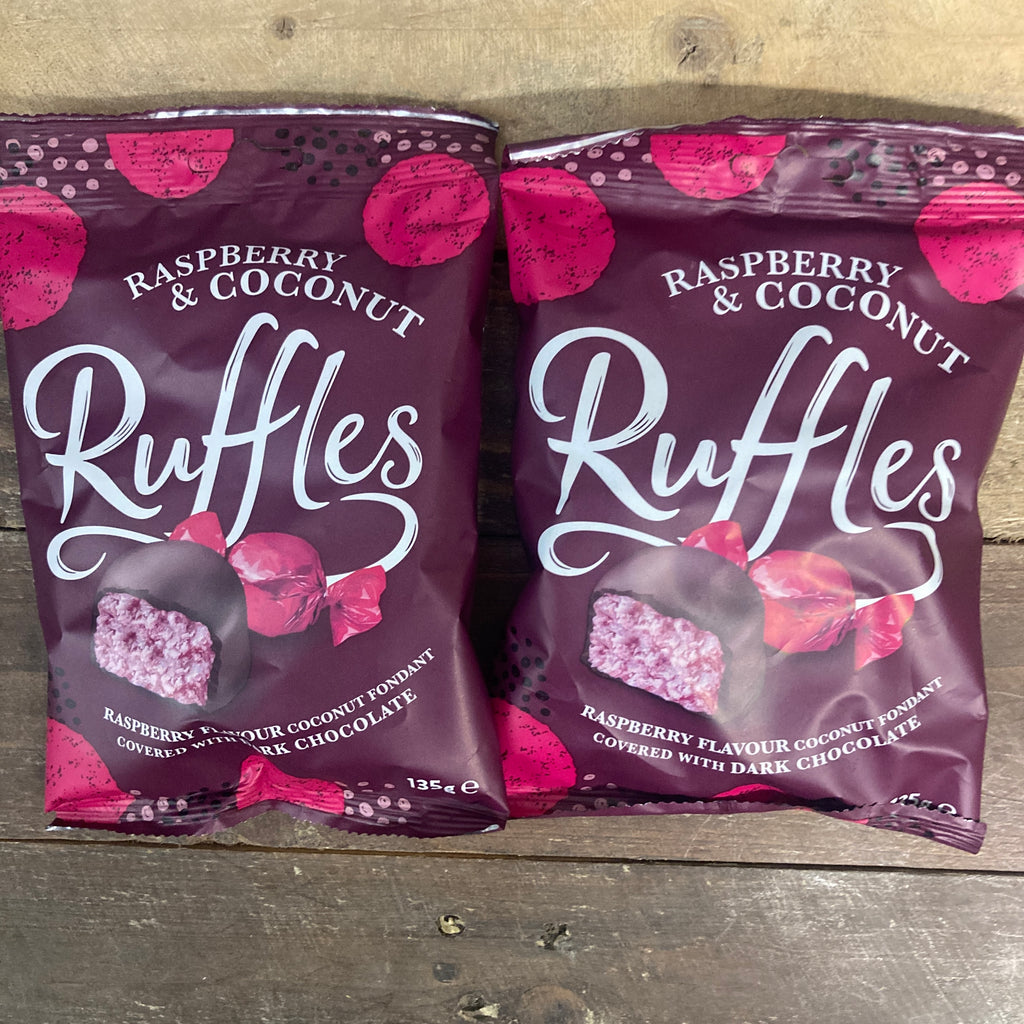 3x Ruffles Raspberry & Coconut Bags (3x135g) & Low Price Foods Ltd