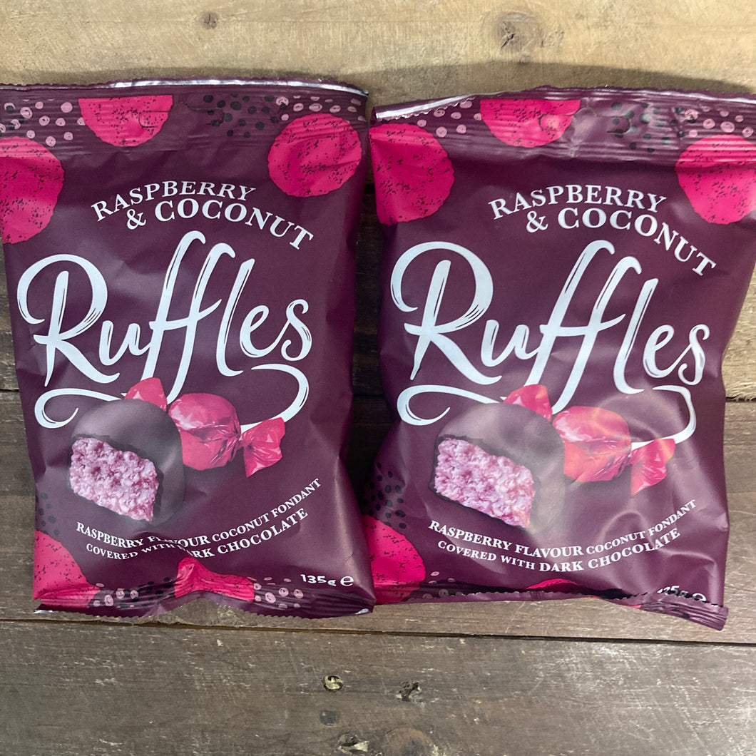 3x Ruffles Raspberry & Coconut Bags (3x135g) & Low Price Foods Ltd