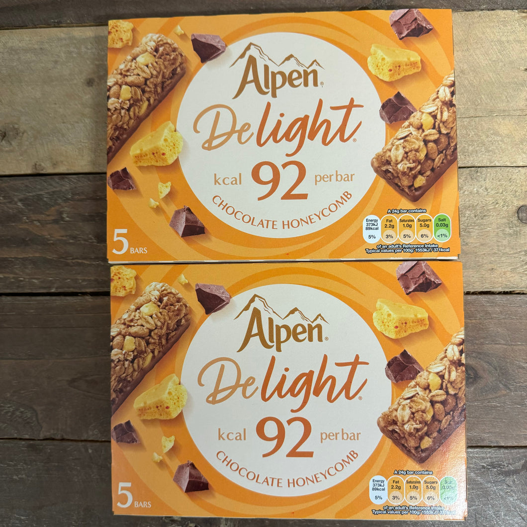 Alpen Delight Chocolate Honeycomb Cereal Bars