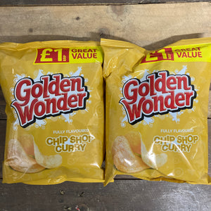 Golden Wonder Fully Flavoured Chip Shop Curry Crisps