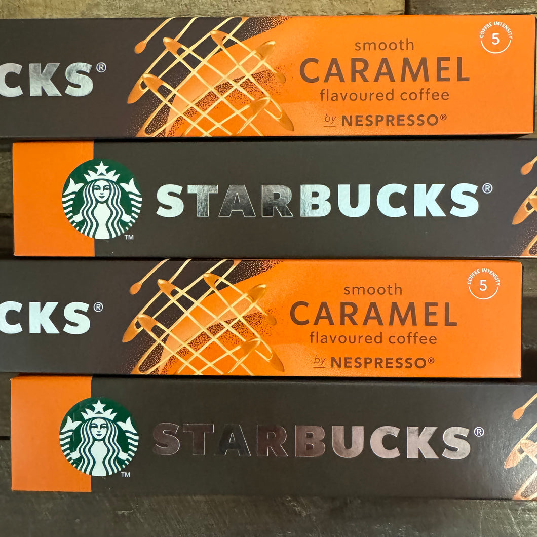 40x Starbucks Nespresso Smooth Caramel Coffee Pods (4 Boxes of 10)