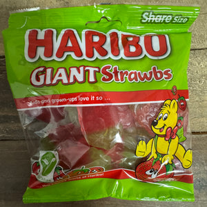 3x Haribo Giant Strawbs Share Bags (3x160g)