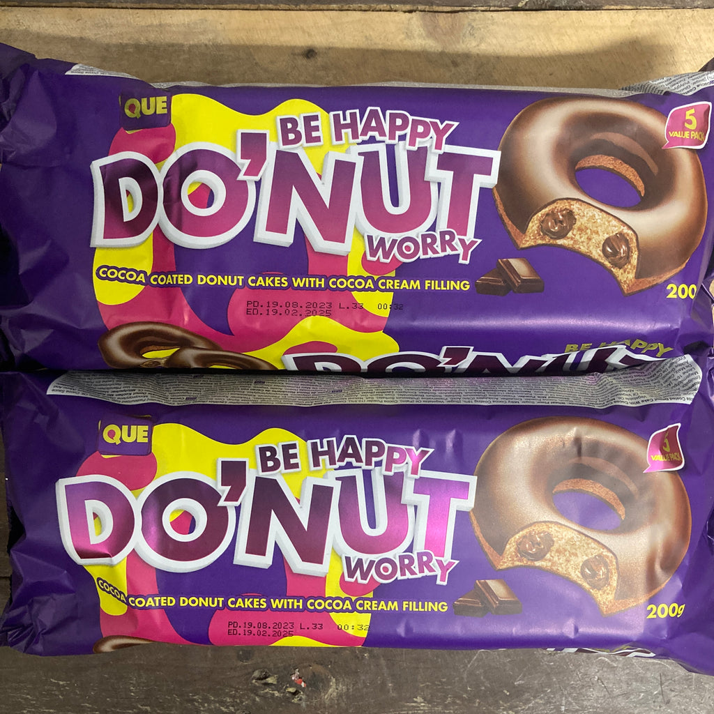 10x Que Donut Cocoa Coated Donut Cakes (2 Packs of 5 Cakes) & Low Price