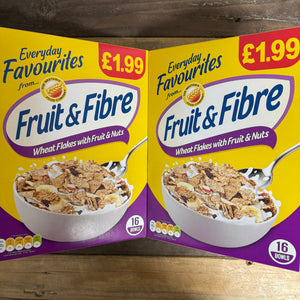 2x Weetabix Fruit & Fibre Cereal Boxes (2x500g)