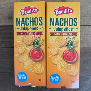 Bandito Nachos Jalapeños with Salsa dip