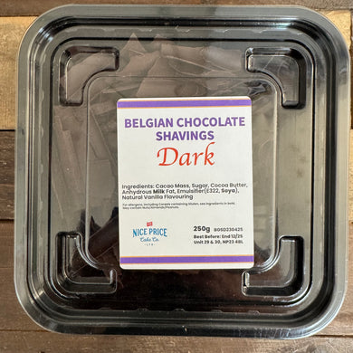 Belgian Dark Chocolate Shavings
