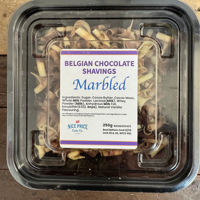 Belgian Marbled Chocolate Shavings