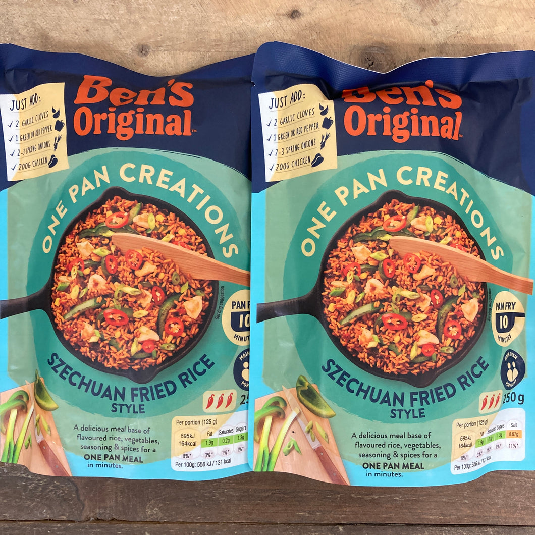 2x Ben's Original One Pan Szechuan Fried Rice Bags (2x250g) & Low Price ... 2x Ben's Original One Pan Szechuan Fried Rice Bags (2x250g) & Low Price ...