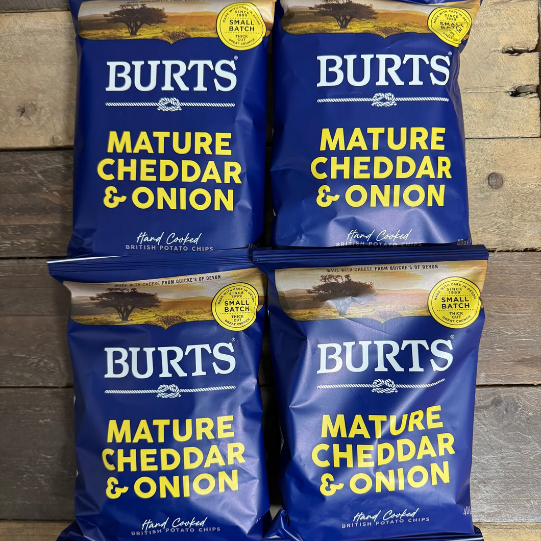 Burts Mature Cheddar & Onion Crisps