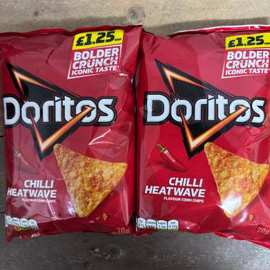 6x Doritos Chilli Heatwave Tortilla Chips Share Bags (6x70g)