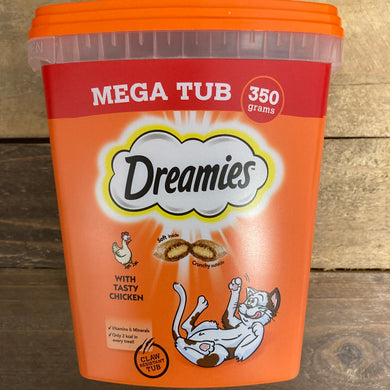 Dreamies Cat Treat Biscuits with Chicken (1x Mega Tub of 350g)