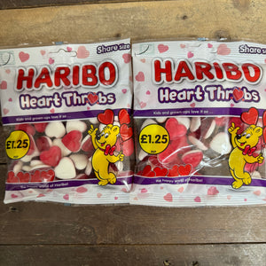 3x HARIBO Heart Throbs Strawberry Jelly & Foam Share Bags (3x140g)