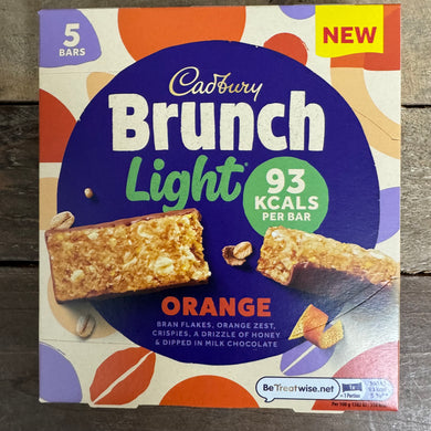 Cadbury Brunch Light Orange Milk Chocolate Cereal Bars