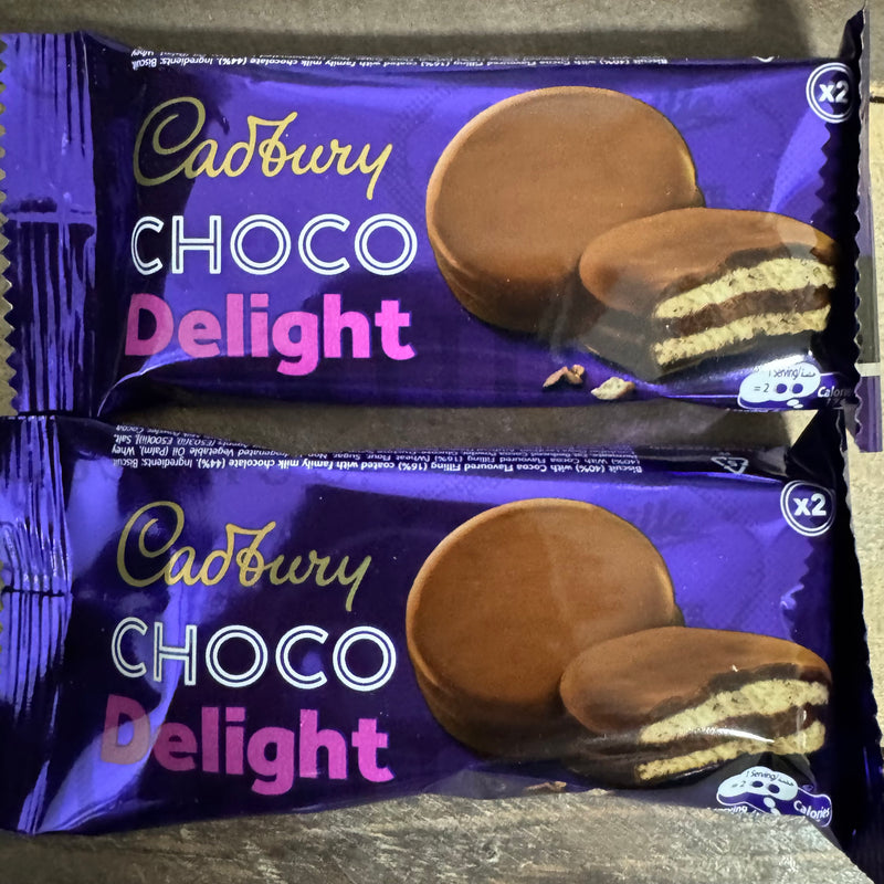 9x Cadbury Choco Delight Biscuits Packs (1 Box of 9x34g) | Low