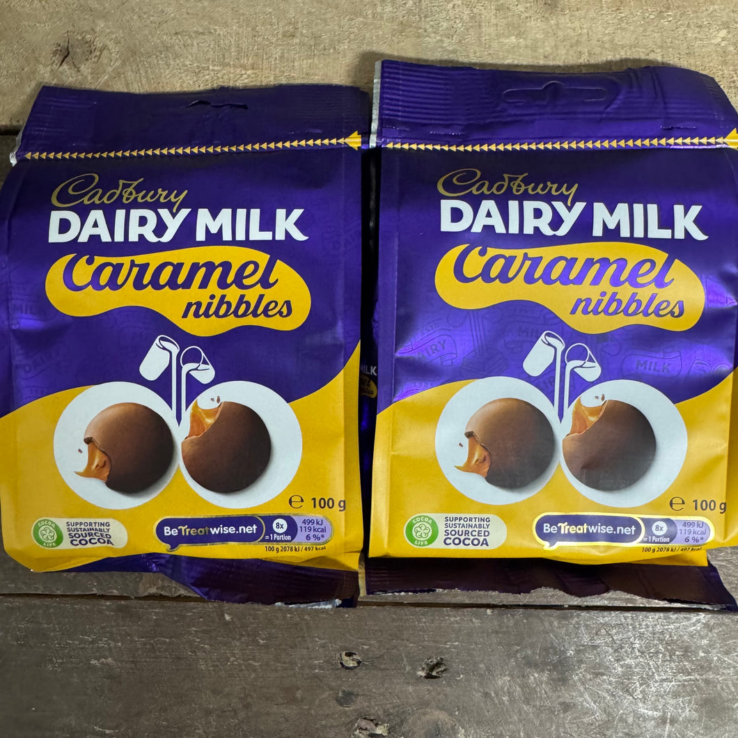 Cadbury Dairy Milk Caramel Nibbles Share Bags