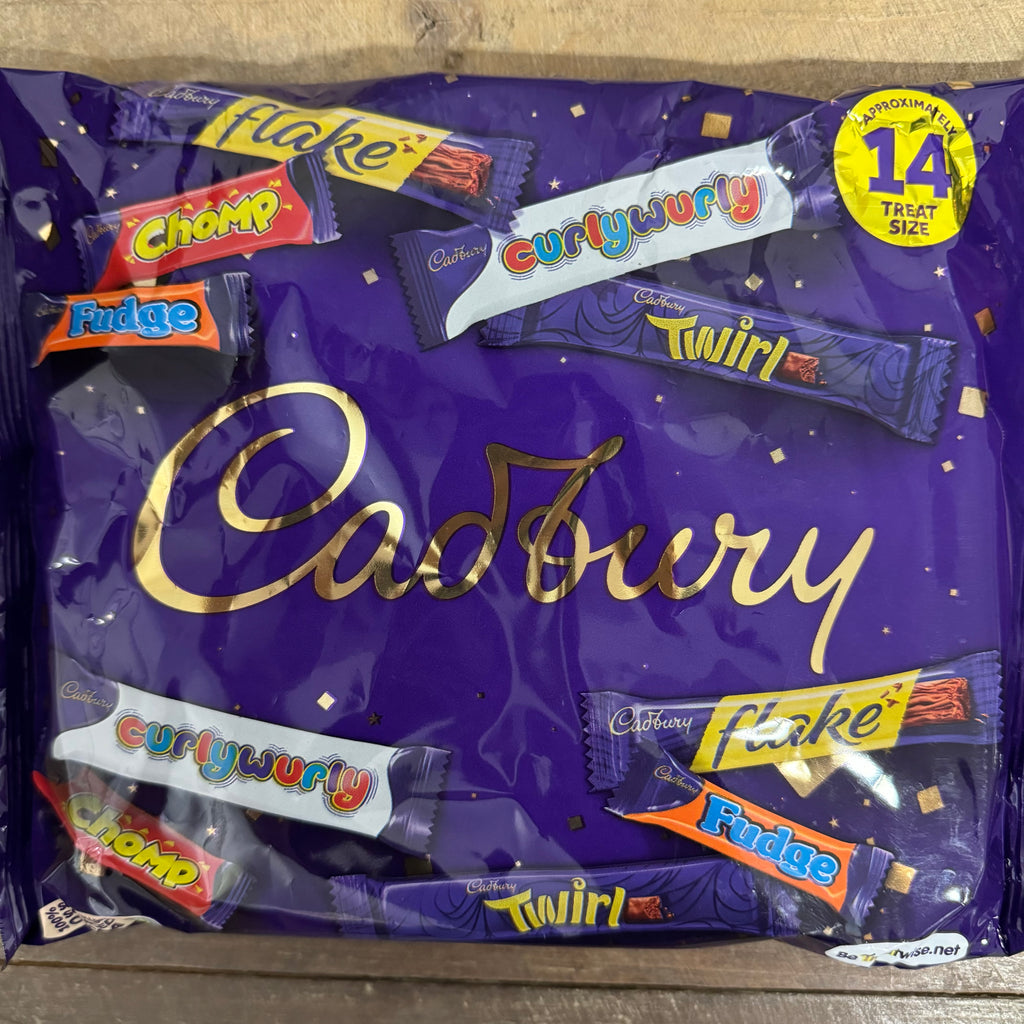 28x Cadbury Milk Variety Treat Size Chocolate Bars (2 Packs of 14 Bars ...