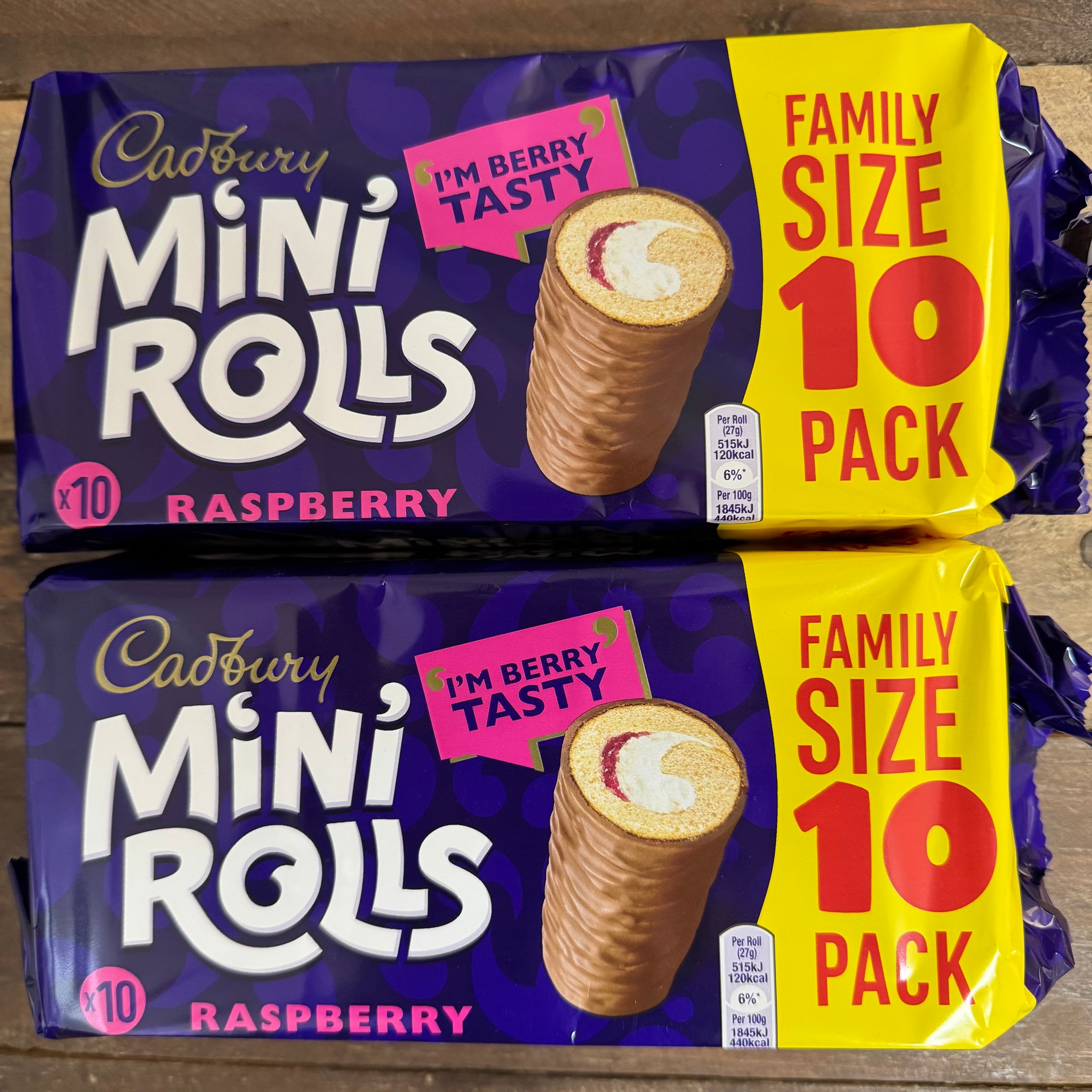 Raspberry Mini 20x Cadbury Mini Rolls Raspberry (2 Packs of 10 Rolls) & Low Price ...