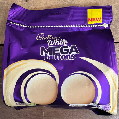 Cadbury White Chocolate Mega Buttons Share Bag
