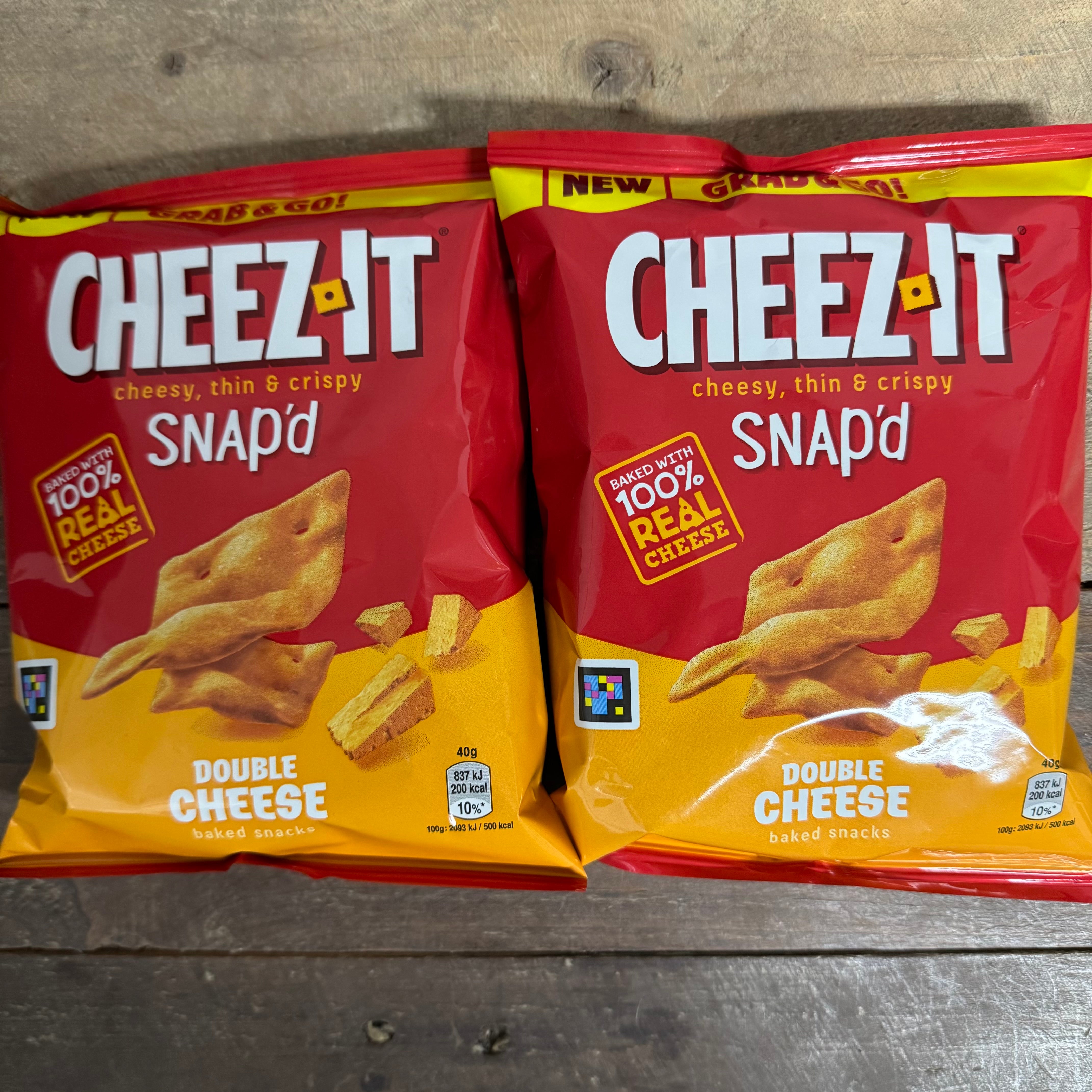 6x Cheez-it SNAP'D Double Cheese Snacks Bags (6x40g) | Low Price