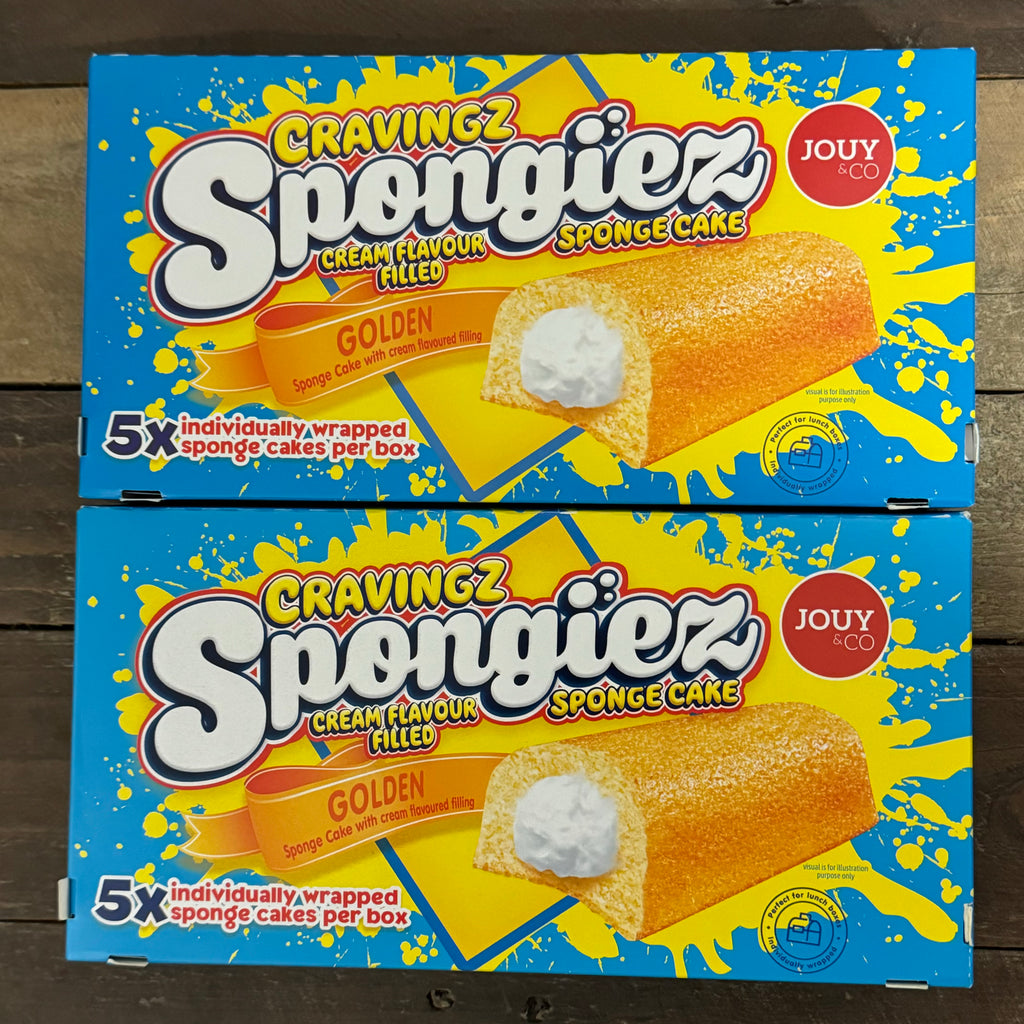 10x Cravingz Spongiez Golden Sponge Cakes (2 Boxes of 5x40g) & Low ...