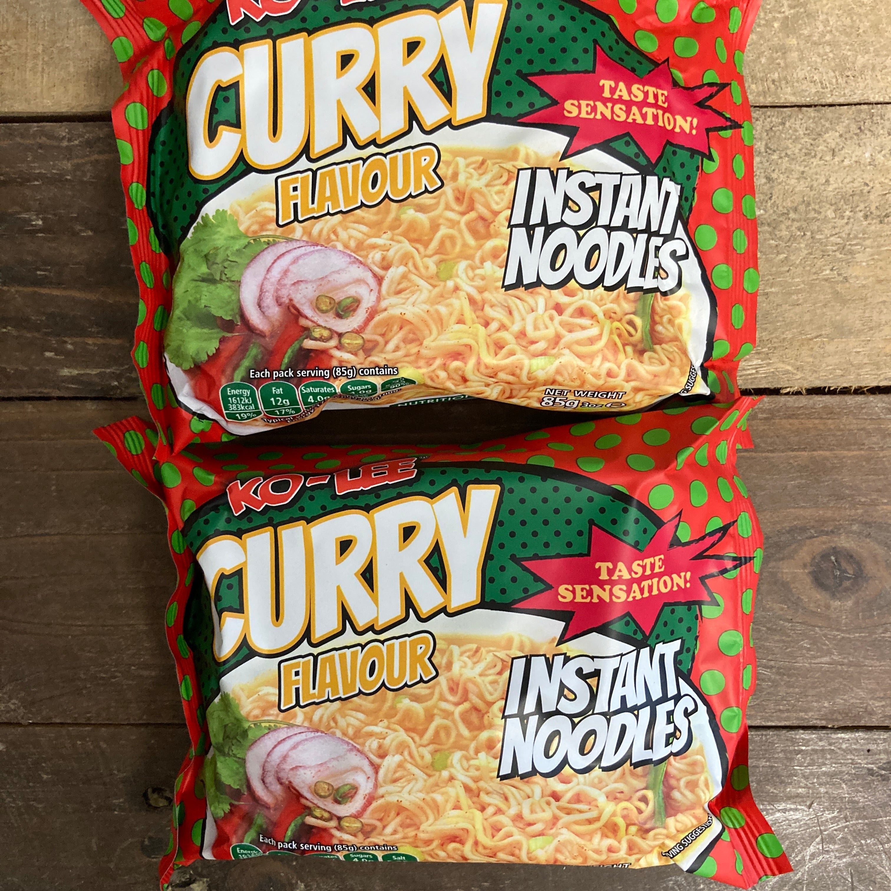 6x Ko-Lee Taste Sensation Curry Flavour Instant Noodles Packs
