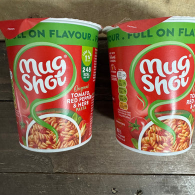 2x Mug Shot Tomato, Red Pepper & Herb Pasta Pots (2x68g)