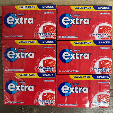 600x Wrigley's Extra Strawberry Chewing Gum Pieces (12 Packs of 5x10)