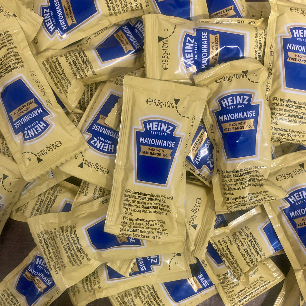 50x Heinz Mayonnaise Sachets (50x10ml)