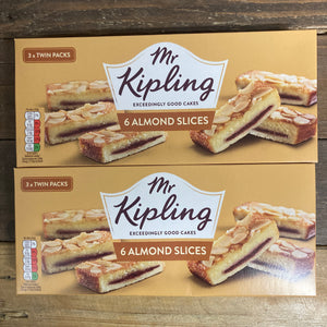 12x Mr Kipling Almond Slices (2 Boxes of 6 Slices)