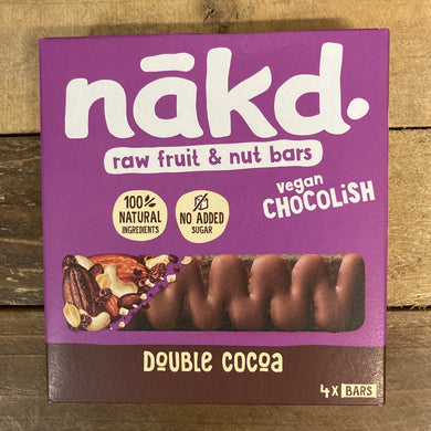 Nakd Double Cocoa Chocolish Raw Fruit & Nut Bars