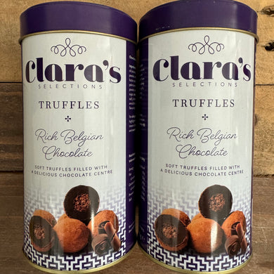Clara's Rich Belgian Chocolate Truffles Tins 