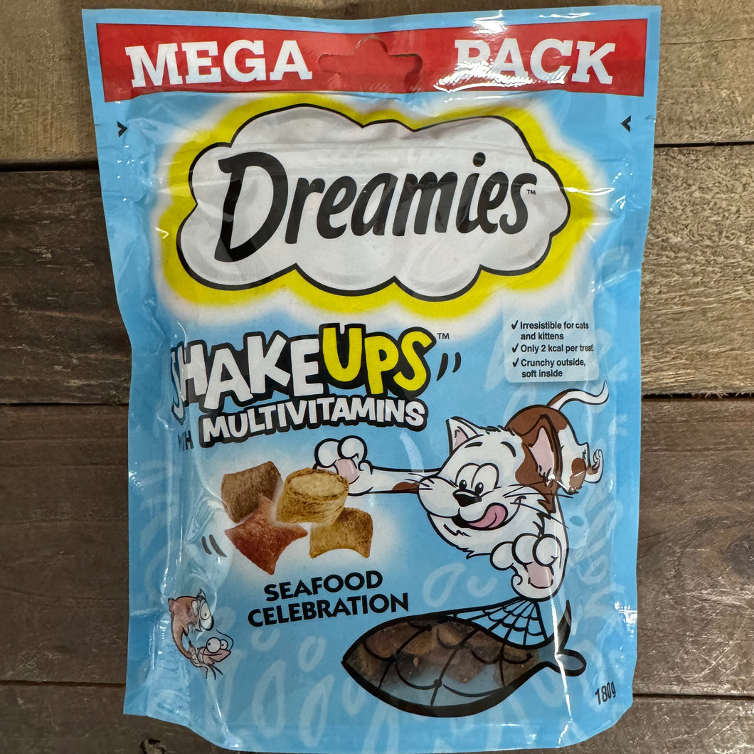 DREAMIES Shakeups Seafood Celebrations Cat Treats Mega Pack