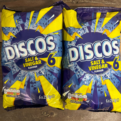 Discos Salt & Vinegar Flavour Crisps