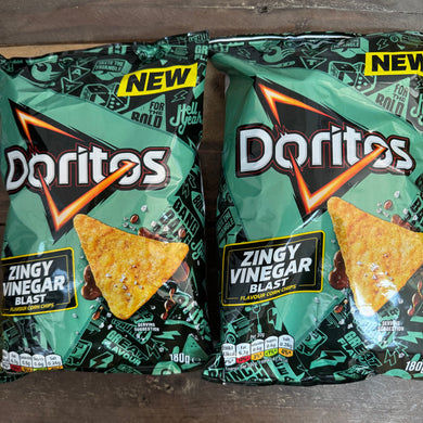 Doritos Zingy Vinegar Blast Tortilla Chips Sharing Bags