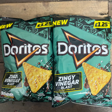 Doritos Zingy Vinegar Blast Tortilla Chips Share Bags