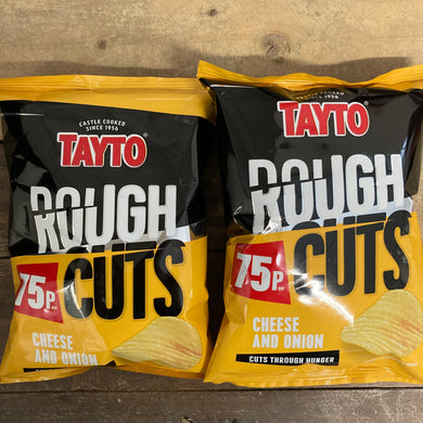 Golden Wonder Tayto Rough Cuts Cheese & Onion Crisps