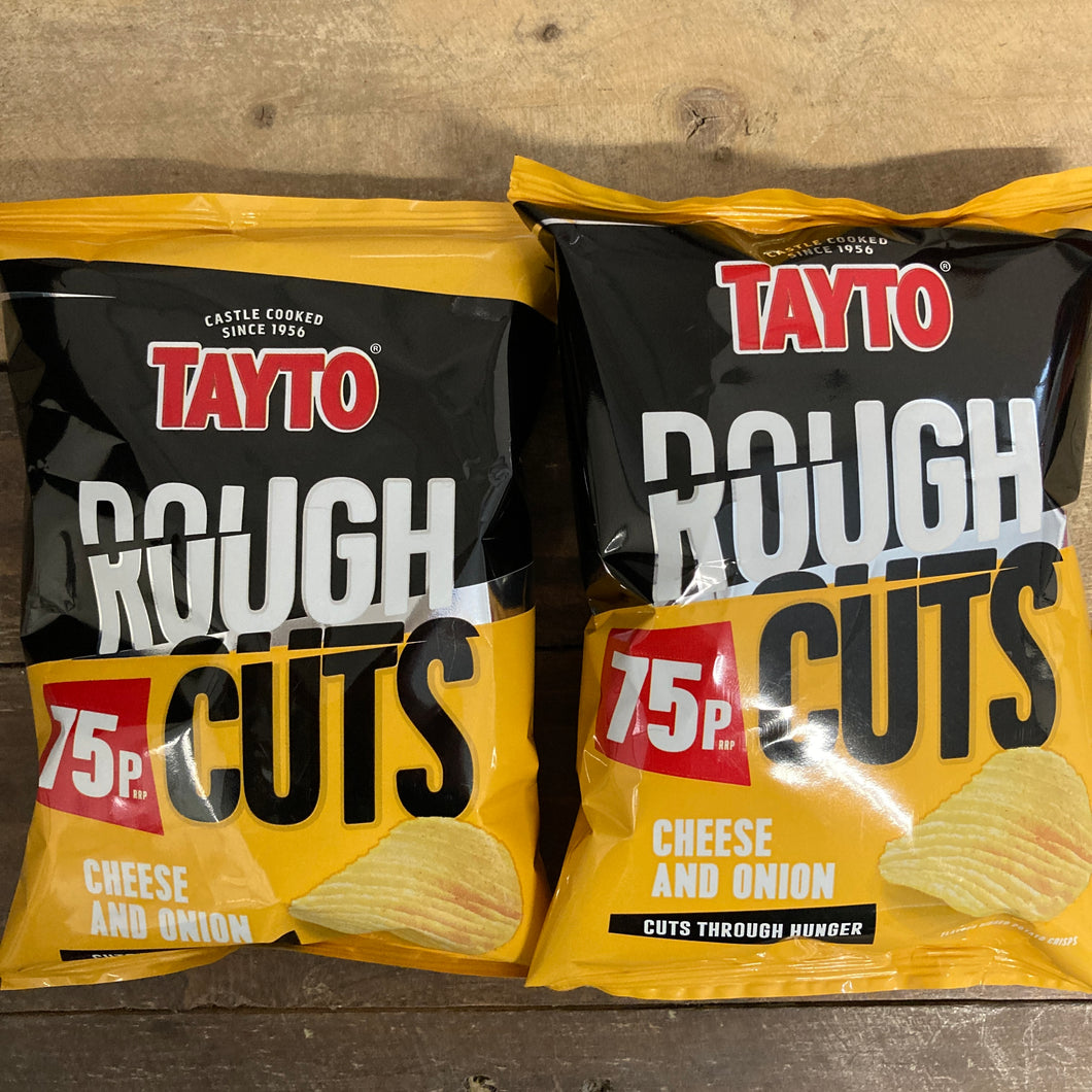 Golden Wonder Tayto Rough Cuts Cheese & Onion Crisps