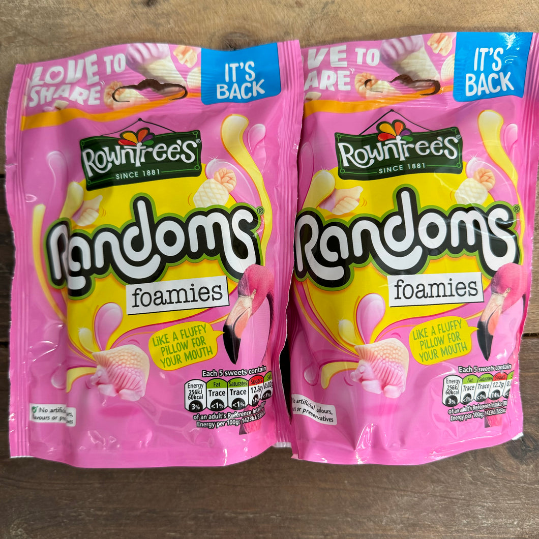 3x Rowntrees Randoms Foamies Share Bags (3x120g) & Low Price Foods Ltd